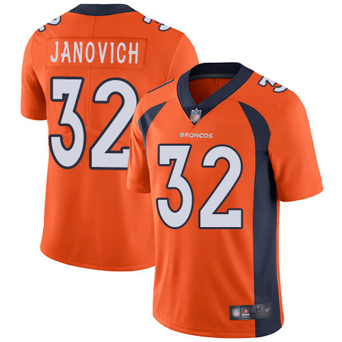 Men Denver Broncos 32 Andy Janovich Orange Team Color Vapor Untouchable Limited Player Football NFL Jersey